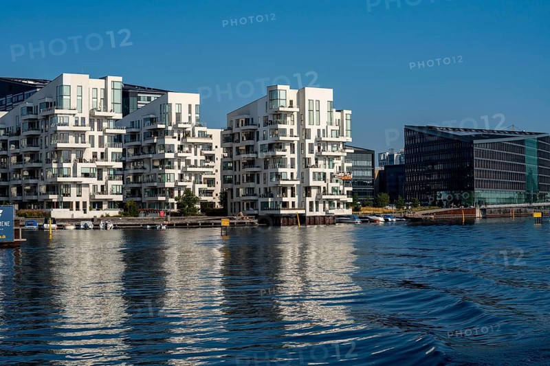 Residential buildings, apartment buildings, condominiums, at the harbour, Havneholmen, near Sydhavnen, Copenhagen, Denmark, Europe