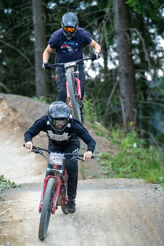 Bikepark Winterberg, on the Kappe mountain, 11 mountain bike downhill trails, in all levels of difficulty, Sauerland, North Rhine-Westphalia, Germany, Europe