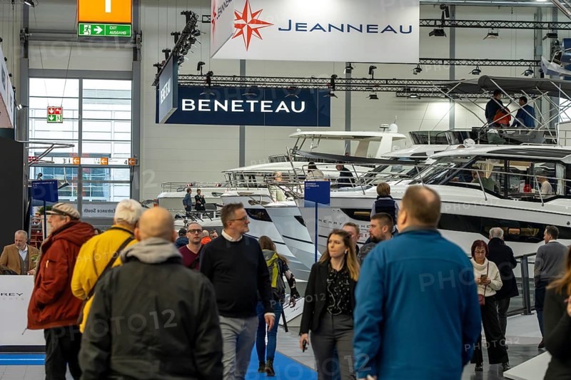 Motorboats at BOOT 2024, the world's largest yacht and water sports trade fair in Düsseldorf, North Rhine-Westphalia, Germany, Europe
