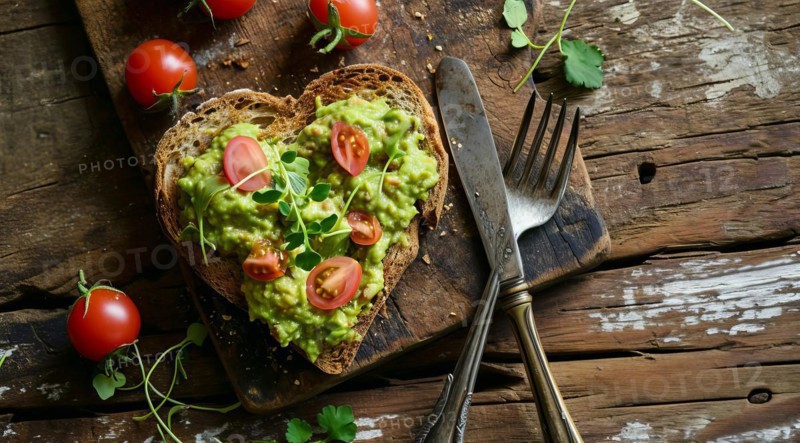 Nutritious guacamole and avocado sandwich that provide big health benefits, AI generated