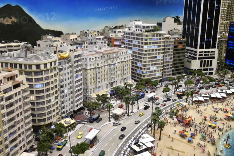 Rio de Janeiro with Copacabana in Miniatur Wunderland Hamburg, Germany, Europe