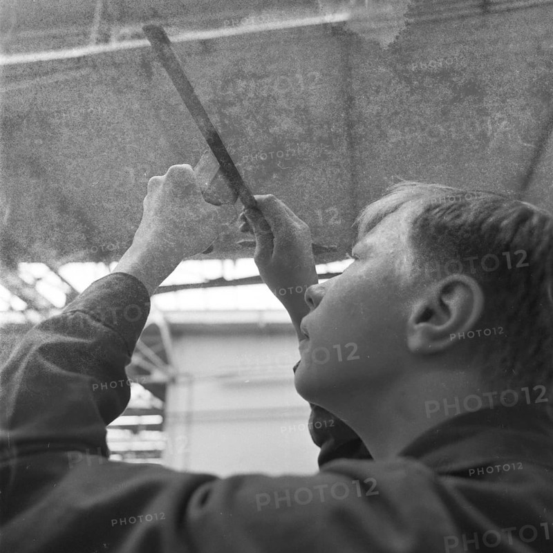 DEU, Germany, Dortmund: Personalities from politics, business and culture from the years 1965-71. Dortmund. Hoesch AG Westfalenhütte. Apprentice training ca. 1965-6, Europe