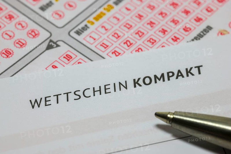 Game ticket, gambling, betting slip, betting slip, Toto, Lotto, EURO JACKPOT, 5 out of 50, biros