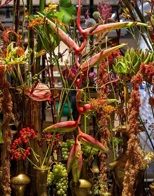 Artistic flower arrangements and decorations, German Floristry Championships, Berlin, Germany, Europe