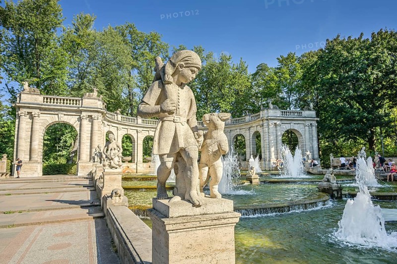 Fairytale Fountain, Volkspark, Friedrichshain, Berlin, Germany, Europe