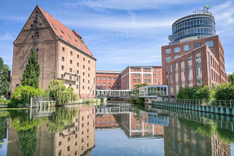 Former granary, Medical Park, Humboldtmühle, Tegel, Reinickendorf, Berlin, Germany, Europe