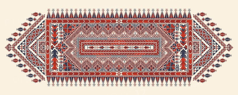 Tatreez, decorative Palestinian embroidery symbol