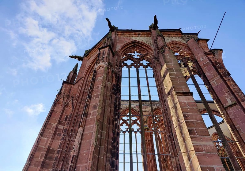 Ruins of the Gothic Werner Chapel, Bacharach, Upper Middle Rhine Valley, Rhineland-Palatinate, Germany, Europe