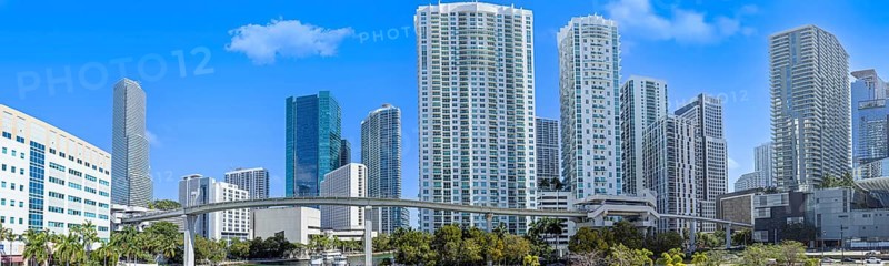 Miami, luxury condominiums located near city financial center and Biscayne Bay