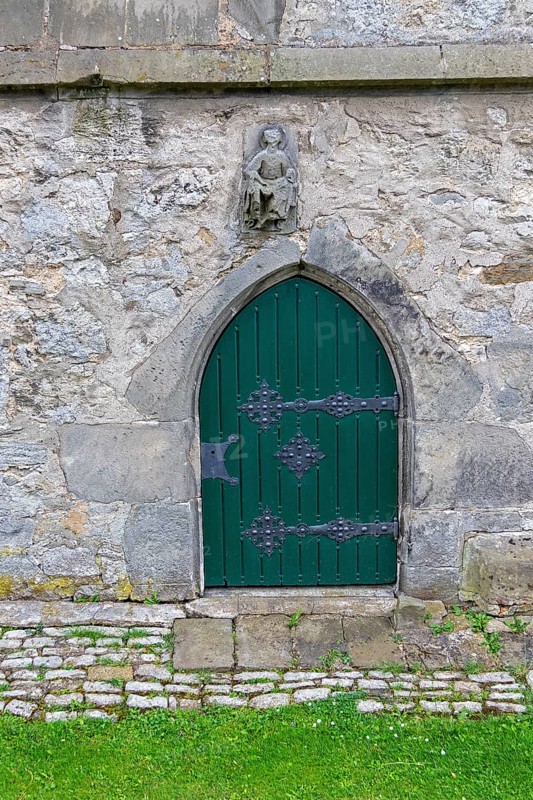 Side portal, former monastery church, church, Wittenburg, Elze, Lower Saxony, Germany, Europe