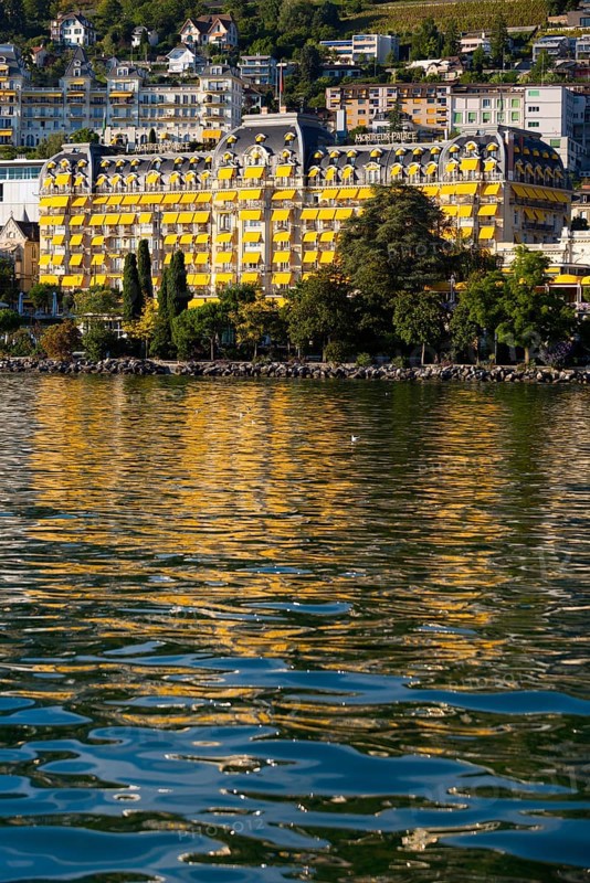 Montreux on Lake Geneva, travel, holiday, hotel, Grand Hotel, Alps, summer, canton, city, cityscape, tourism, Vaud, Switzerland, Europe
