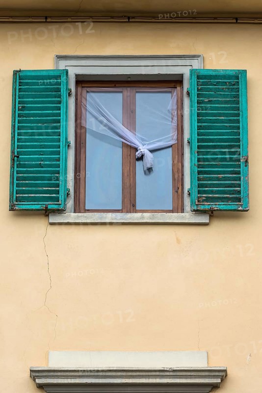 Window, ailing, knot, curtain, crisis, symbol, bankruptcy, property, real estate crisis, economic crisis