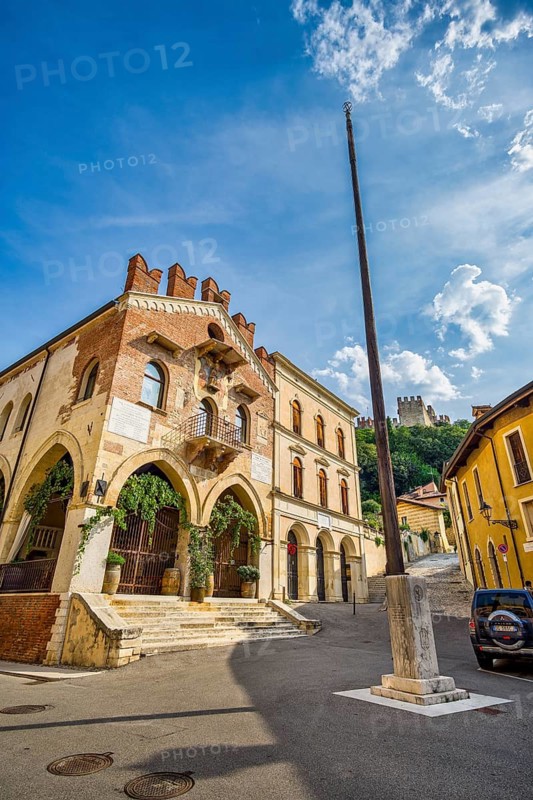 Historic Palace of Justice in Soave, Veneto, Italy, Europe