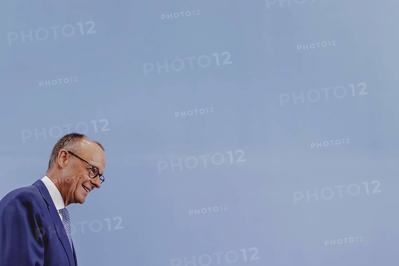 Friedrich Merz, CDU party chairman, at the Federal Press Conference on the consequences of Solingen. Berlin, 27.08.2024