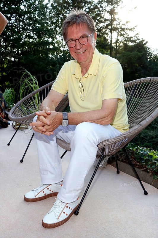 Arno Funke (Dagobert) at the event Landpartie with Julian F.M. Stöckel at the Strandhotel Vier Jahreszeiten in Buckow, Brandenburg, on 23/08/2024