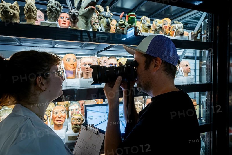 The puppet theatre collection of the Staatliche Kunstsammlungen Dresden (SKD), one of the largest of its kind in the world, will open its doors at its new location on 7 September: the power plant Mitte will not only house 12, 000 marionettes, hand puppets and other theatre figures on around 2, 600 square metres, but also entire stages and the extensive archive, a total of over 100, 000 objects, will find an appropriate place. In future, there will be two exhibitions that can be visited independently of each other: The permanent basic exhibition will present highlights from the collection such as marionettes developed at the Weimar Bauhaus and the Hohnsteiner Kasper, the ancestor of many modern German hand puppet puppets., Puppet theatre collection at the new location in power plant Mitte, Dresden, Saxony, Germany, Europe