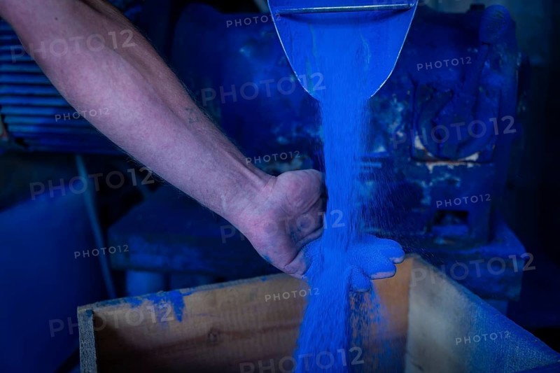 Schindler's blue colour factory is located directly on the Zwickauer Mulde river and belongs to the Zschorlau district of Albernau in the Saxon Ore Mountains. Since 2019, it has been part of the Schneeberg Mining Landscape and a UNESCO World Heritage Site in the Erzgebirge/Krušnohorí Mining Region. On 27 February 1649, the Schneeberg merchant Erasmus Schindler bought a plot of land to build a blue paint factory on the Zwickauer Mulde near Albernau. On 4 May 1649, he received the privilege to build a blue dye mill from Elector Johann Georg I. As Schindlerswerk GmbH & Co. KG, it is probably the world's oldest paint factory still in production. It is associated with a long tradition of producing blue cobalt pigments and the commercial manufacture of colour pigments. In more recent times, production has been expanded to include various paints. The company also produces laundry blue, Schindlerswerk, Zschorlau OT Albernau, Saxony, Germany, Europe