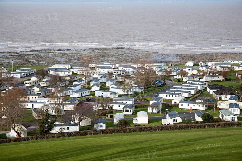 Large coastal seaside caravan site at St Audries, West Quantoxhead, Somerset, England, United Kingdom, Europe