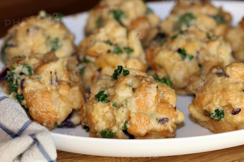 Homemade bread dumplings