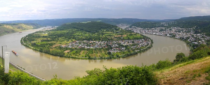 The Rhine bend near Boppard, Rhineland-Palatinate