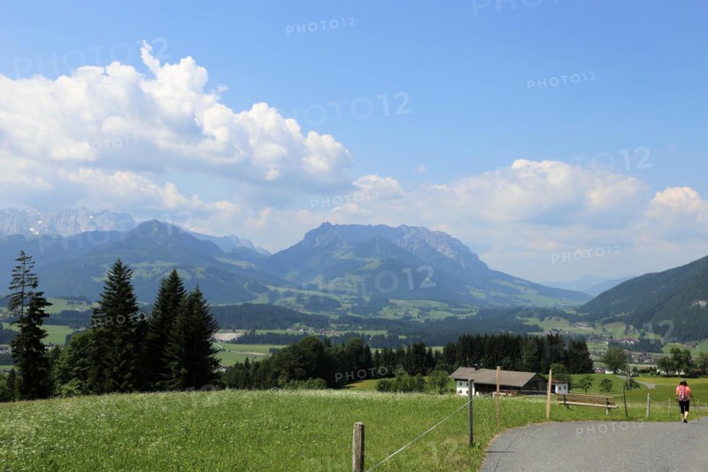 View of Kössen, Tyrol, Austria, Europe