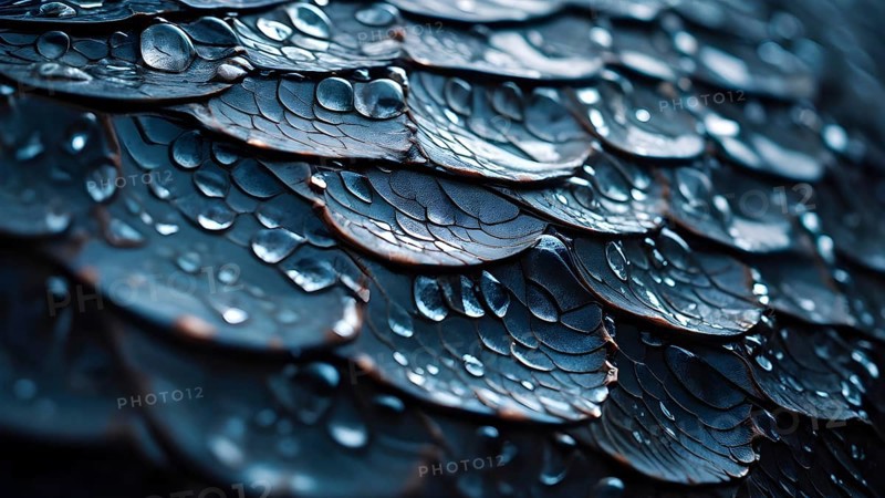 Abstract composition of shark skin texture with repetitive patterns, AI generated