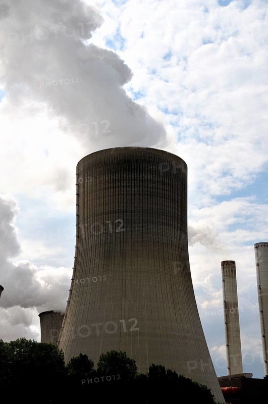 Niederaußem power plant, a base-load power plant operated by RWE PowerAG using lignite in Bergheim-Niederaußem, Rhine-Erft district, North Rhine-Westphalia, Germany, Europe