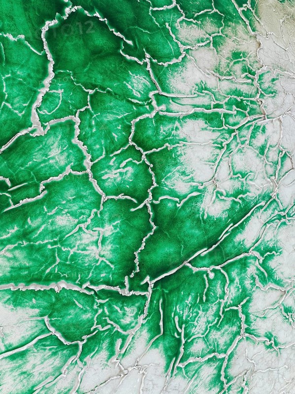 Detail of a toxic phosphogypsum waste pond in the vicinity of the town of Huelva. Aerial view. Drone shot. Huelva province, Andalusia, Spain, Europe
