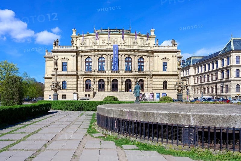 Rudolfinum neo renaissance building known as Prague Concert Hall, Jan Palach Square, Prague, Bohemia, Czech Republic, Europe
