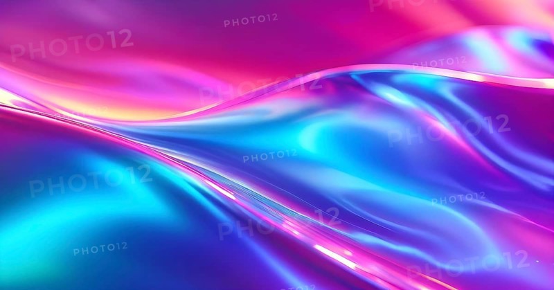 Iridescent neon background, Holographic Abstract soft pastel colors backdrop, AI generated