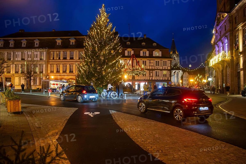 Wissembourg (German: Weißenburg) in Alsace at Christmas time