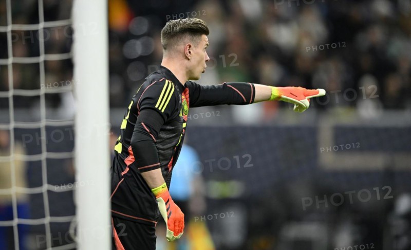 Goalkeeper Marc-Andre ter Stegen GER, Gesture, Gesture, International match Germany GER vs Netherlands NED, Deutsche Bank Park, Stadium, Frankfurt am Main, Hesse, Germany, Europe