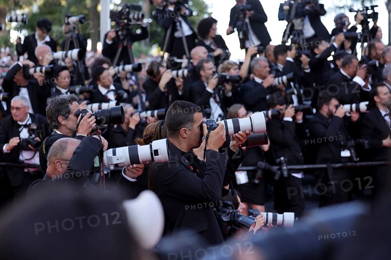 Cannes, France, 25 May 2024: Photographers at the closing ceremony on the red carpet of the Palais des Festivals during the 77th Cannes International Film Festival. The 77th Cannes International Film Festival will take place from 14 to 25 May 2024, Europe