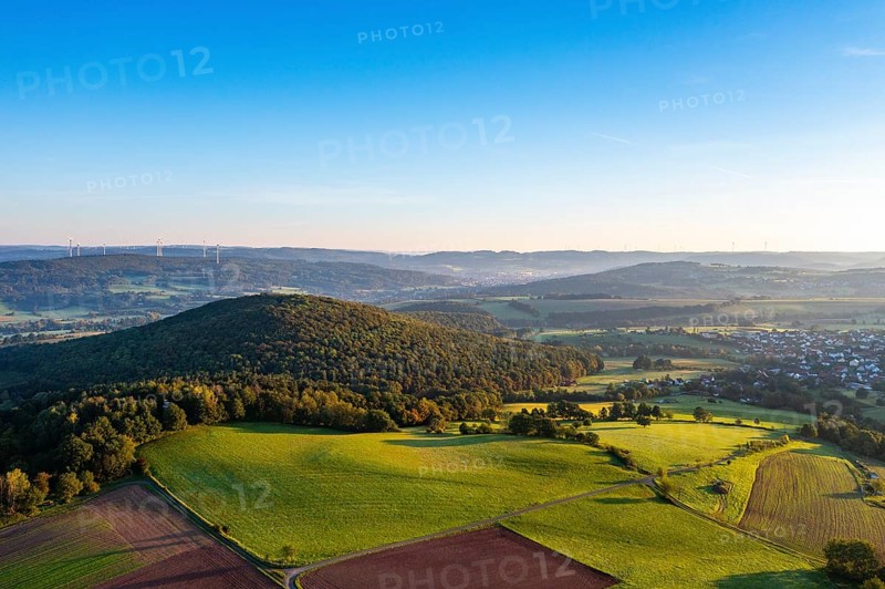 Sunrise near Steinau an der Straße, Hesse, Germany, Europe