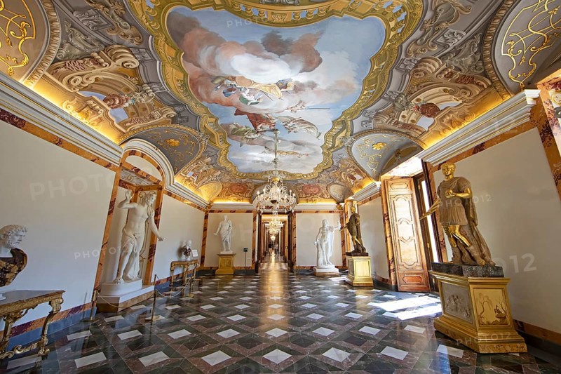 Palace museum in the Palacio La Granja de San Ildefonso or summer palace, province of Segovia, Castile and Leon, Spain, Europe