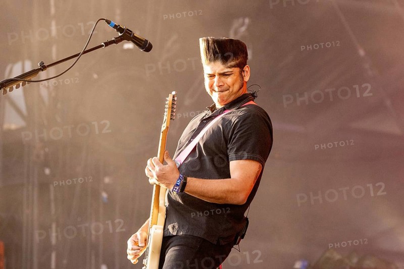 Adenau, Germany, 8 June 2024: Billy Talent (Ian D'Sa, guitarist) play at Rock am Ring. The festival takes place at the Nürburgring race track near the town of Adenau from 7 - 9 June 2024, Europe