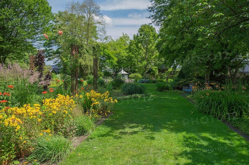 District educational garden, Burgsteinfurt, Münsterland, North Rhine-Westphalia, Germany, Europe