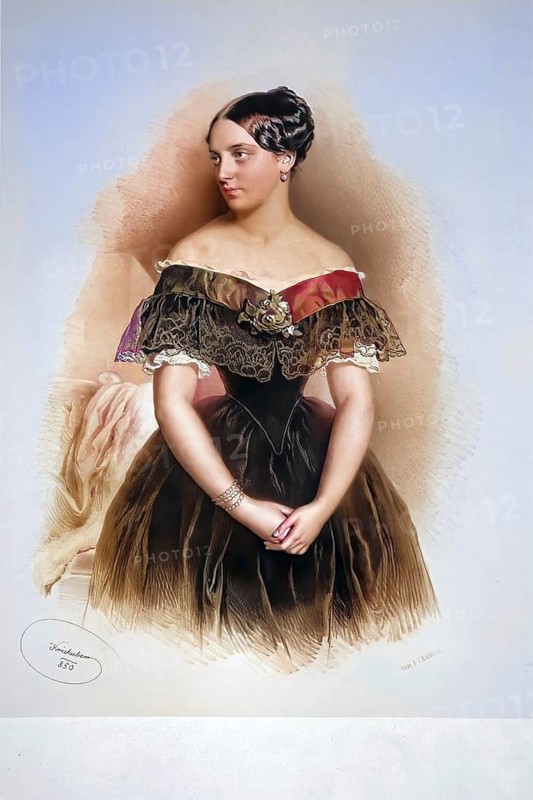 Nina Schwartz von Mohrenstern, née Bach (1828, 1913), opera singer, Historical, digitally restored reproduction from a 19th century original, Record date not stated