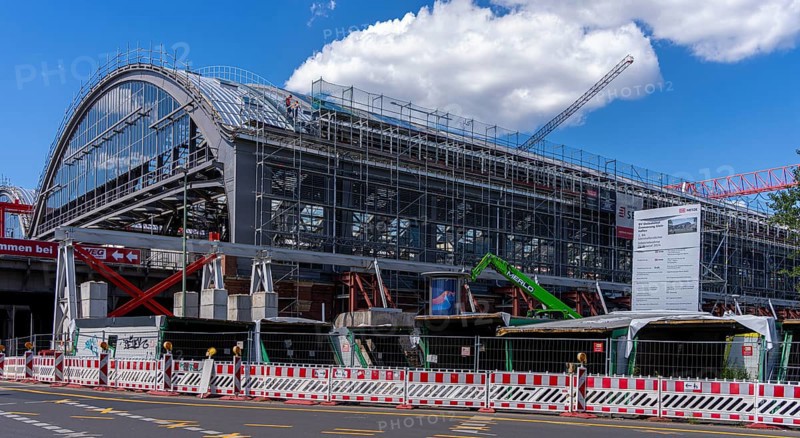 S-Bahn, Construction work at Berlin Ostbahnhof, Friedrichshain, Berlin, Germany, Europe