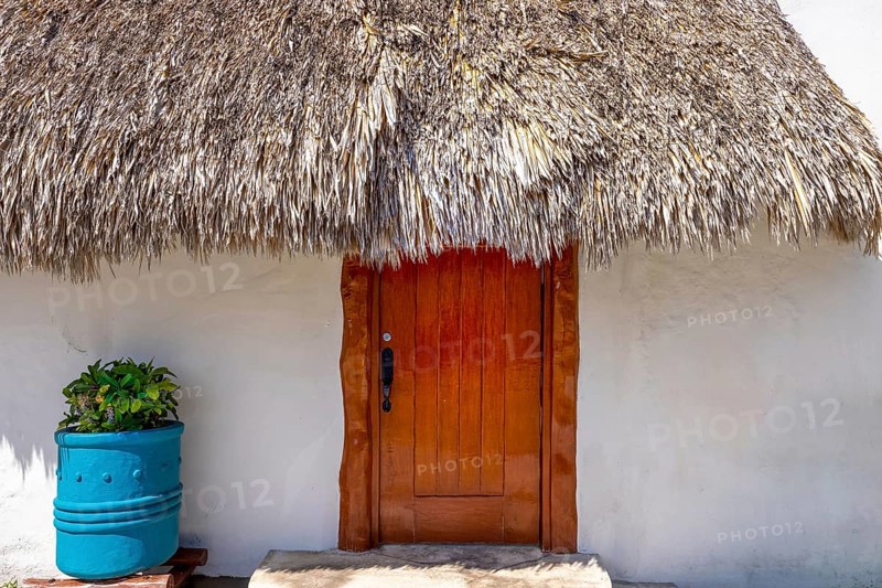 San Miguel de Cozumel, Mexico, Central Plaza and colorful colonial city downtown streets during peak months of high tourist season, Central America