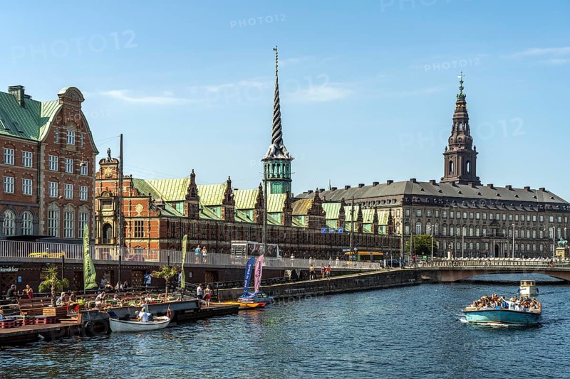 The former Børsen stock exchange on the Holmens Canal in Copenhagen, Denmark, Europe