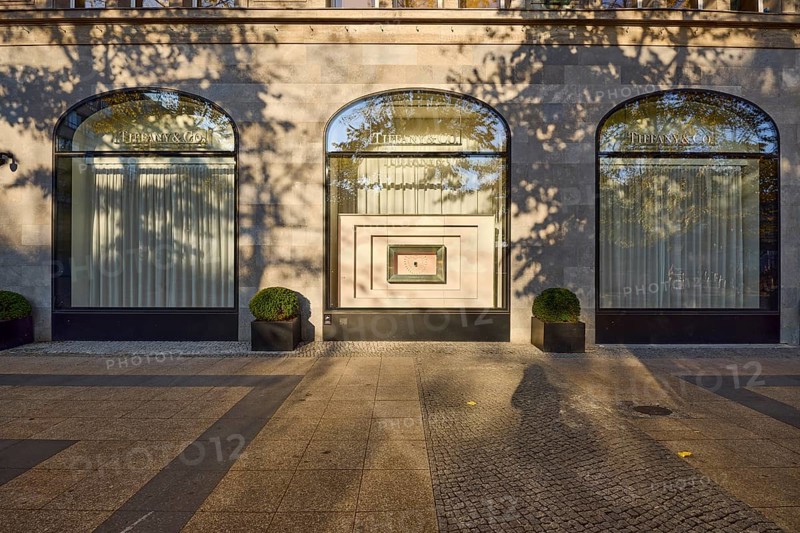 Shop window of Tiffany and Co. at KaDeWe, Kaufhaus des Westens on Ansbacher Straße in Berlin, capital city, independent city, federal state Berlin, Germany, Europe