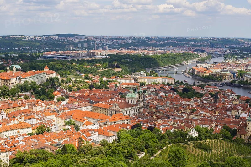Panorama, Lesser Town, Mala Strana, Old Town, Nove Mesto, Prague, Czech Republic, Europe
