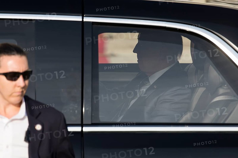Joe Biden (46th President of the United States) in the presidential car The Beast in front of Bellevue Palace, Berlin, 18 October 2024