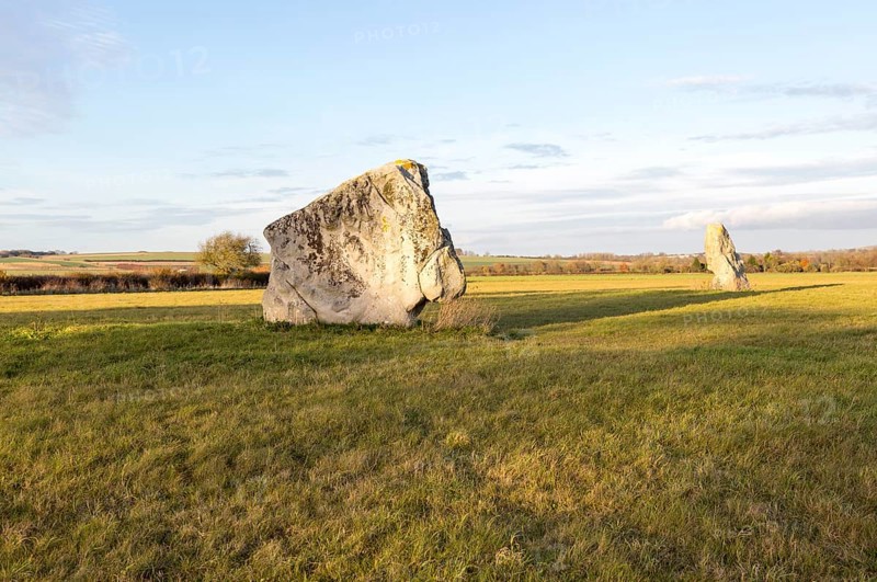 Adam and Eve standing stones, Longstone Cove, Beckhampton Avenue, Avebury, Wiltshire, England, UK