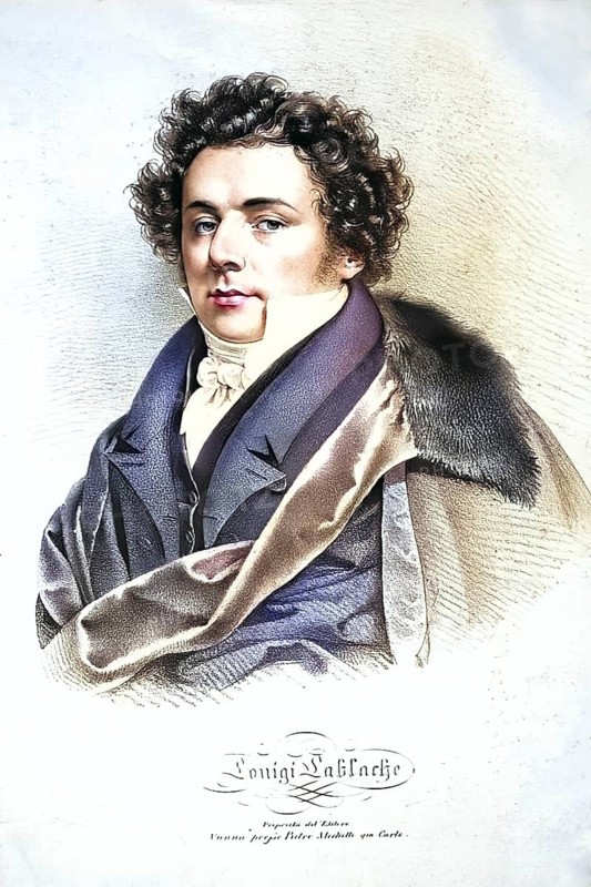 Luigi Lablache (born 6 December 1794 in Naples: died 23 January 1858 in Naples) was an Italian opera singer (bass), theatre actor and singing teacher, Historic, digitally restored reproduction from a 19th century original, Record date not stated