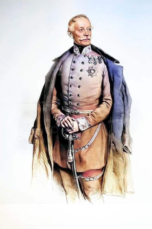 Karl Ritter von Schönhals, 15 November 1788r, 16 February 1857, was an imperial and royal military officer and military writer, Historical, digitally restored reproduction from a 19th century original, Record date not stated