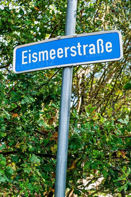 Street sign near Neuholland, Liebenwalde, Brandenburg, Germany, Europe
