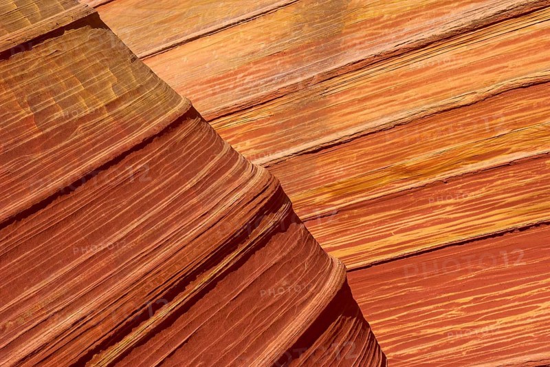 The Wave, impressive sandstone formation with wave-like patterns in various shades of red and orange, The Wave, Coyote Buttes, Arizona, USA, North America
