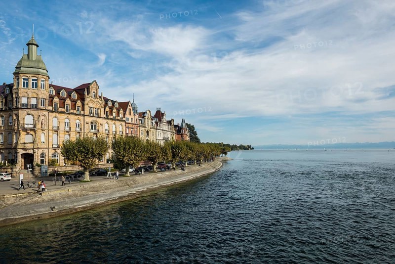 Prestigious residential building on Seestraße, Constance, Lake Constance, Baden-Württemberg, Germany, Europe